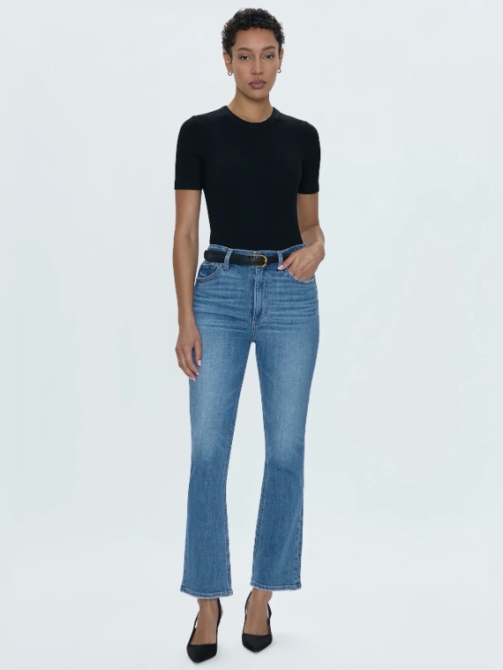 PISTOLA Krista High Rise Slim Boot Jeans Vibrant 28 Luxury Denim MSRP $168